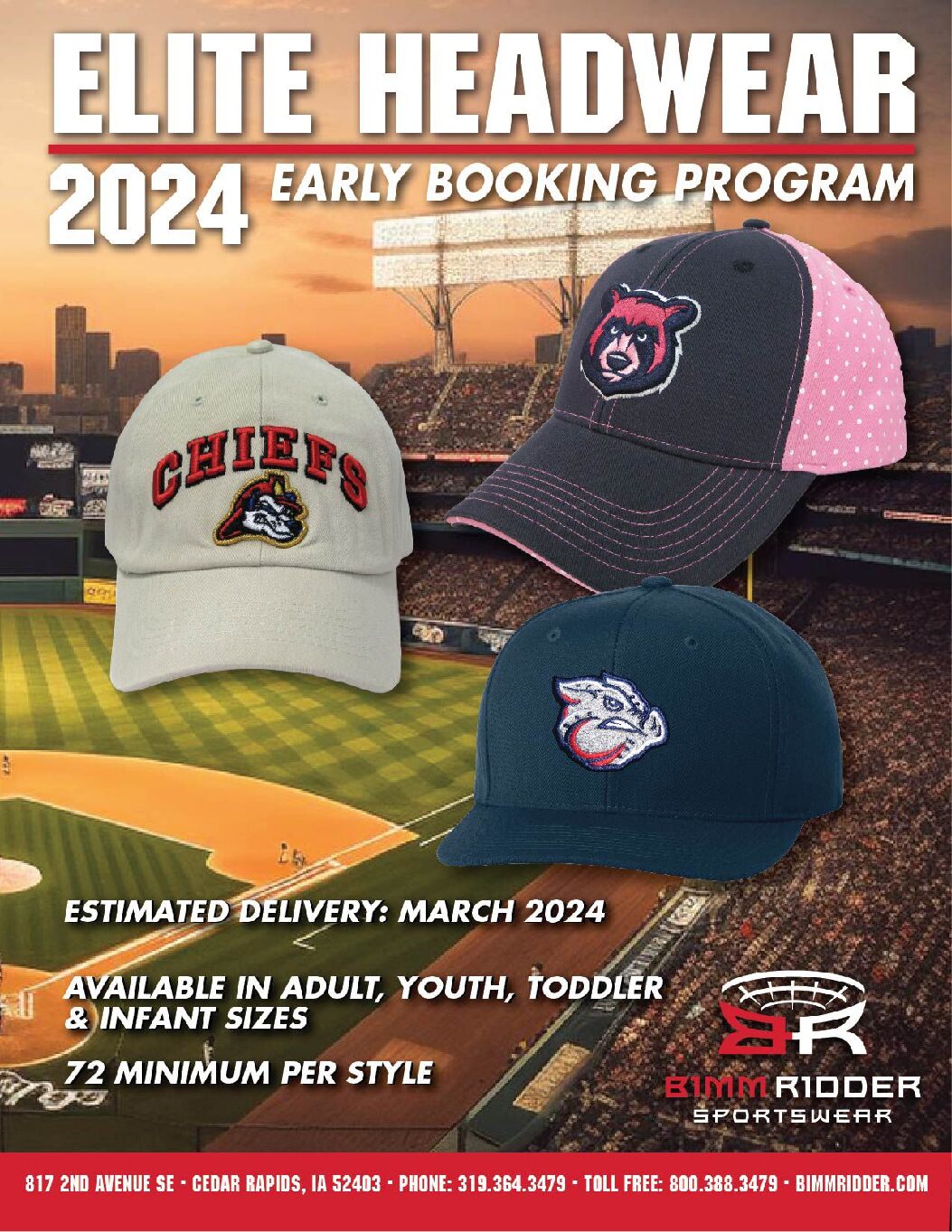 Bimm Ridder Sportswear MiLB Team Apparel Company